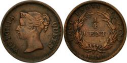 World Coins - Coin, Straits Settlements, Victoria, 1/4 Cent, 1845, , Copper, KM:1
