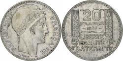 World Coins - France, 20 Francs, Turin, 1937, Paris, Silver, , Gadoury:852, KM:879