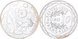 World Coins - France, 10 Euro, Mickey (Aiguille du midi), 2018, Monnaie de Paris, Silver