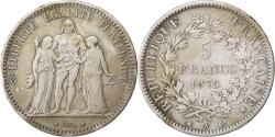 World Coins - Coin, France, Hercule, 5 Francs, 1875, Paris, , Silver, KM:820.1