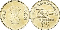 World Coins - Coin, INDIA-REPUBLIC, 5 Rupees, 2022, 75th Year of Independence,