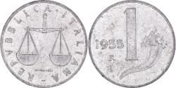 World Coins - Coin, Italy, Lira, 1955, Rome, , Aluminum, KM:91