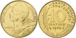 World Coins - France, 10 Centimes, Marianne, 1989, Pessac, Aluminum-Bronze,
