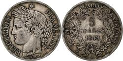 World Coins - France, 5 Francs, Cérès, 1849, Paris, Silver, , Gadoury:719, KM:761.1