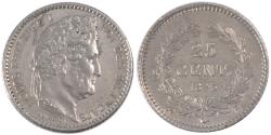 World Coins - Coin, France, Louis-Philippe, 25 Centimes, 1845, Rouen, , Silver