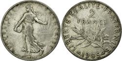 World Coins - Coin, France, Semeuse, 2 Francs, 1905, Paris, , Silver, KM:845.1
