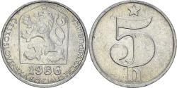 World Coins - Coin, Czechoslovakia, 5 Haleru, 1986