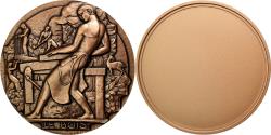 World Coins - France, Medal, The Fifth Republic, Business & industry, , Bronze
