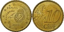 World Coins - Spain, 10 Euro Cent, 2002, Madrid, Nordic gold,
