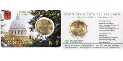 World Coins - VATICAN CITY, 50 Euro Cent, 2011, Rome, Coin card, , Brass
