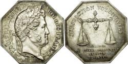 World Coins - France, Token, Louis Philippe Ier, Notaires de l'Arrondissement de Gien, Caqué