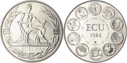 World Coins - France, Medal, Ecu Europa, Europe Assise, Politics, 1984, Rodier,