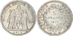 World Coins - Coin, France, Hercule, 5 Francs, 1871, Paris, , Silver, KM:823
