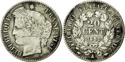 World Coins - Coin, France, Cérès, 20 Centimes, 1851, Paris, , Silver, Gadoury:303