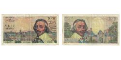 World Coins - France, 1000 Francs, Richelieu, 1956, M.289, VF(20-25), Fayette:42.23, KM:134a