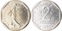 World Coins - Coin, France, Semeuse, 2 Francs, 1984, Paris, FDC, , Nickel, KM:942.1