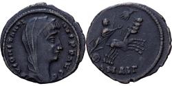 Ancient Coins - Roman Empire, Constantine I, Nummus, 337-340, Alexandria, Copper,