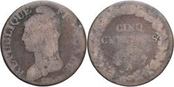World Coins - Coin, France, Dupré, 5 Centimes, Paris, , Copper, Gadoury:126/126a
