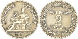 World Coins - Coin, France, Chambre de commerce, 2 Francs, 1927, Paris,