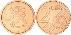 World Coins - Finland, 2 Euro Cent, 2004, Vantaa, , Copper Plated Steel, KM:99