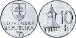 World Coins - Slovakia, 10 Halierov, 1996