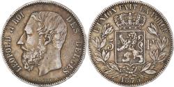 World Coins - Coin, Belgium, Leopold II, 5 Francs, 5 Frank, 1875, , Silver, KM:24