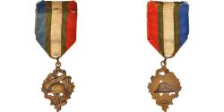 World Coins - France, Union Nationale des Combattants, Medal, Very Good Quality, Bronze, 25