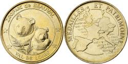 World Coins - France, Token, Beauval - Zoo - Pandas, Copper-nickel Aluminium,
