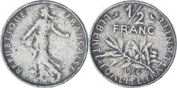 World Coins - France, Semeuse, 1/2 Franc, 1966, Paris, , Nickel, KM:931.1