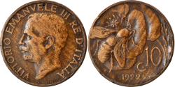 World Coins - Coin, Italy, Vittorio Emanuele III, 10 Centesimi, 1922, Rome, , Bronze