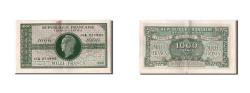 World Coins - Banknote, France, 1000 Francs, 1943-1945 Marianne, AU(55-58), Fayette:VF 12.1