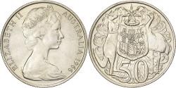 World Coins - Australia, Elizabeth II, 50 Cents, 1966, Royal Australian Mint, Silver