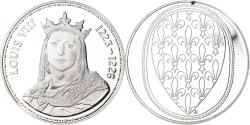 World Coins - France, Medal, Les Rois de France, Louis VIII, History, , Silver
