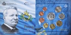 World Coins - San Marino, Coffret 1c. à 5€, Giovanni Pascoli, 2012, Rome, FDC,