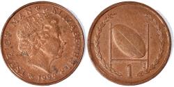 World Coins - Coin, Isle of Man, Penny, 1999