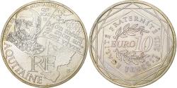 World Coins - France, 10 Euro, Euros des régions, Aquitaine, 2012, Monnaie de Paris, Silver