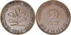 World Coins - Coin, GERMANY - FEDERAL REPUBLIC, 2 Pfennig, 1962, Karlsruhe, , Bronze