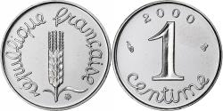 World Coins - France, Centime, Épi, 2000, Monnaie de Paris, BU, Nickel, , Gadoury:91