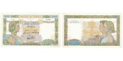 World Coins - France, 500 Francs, La Paix, 1942, G.604, AU(55-58), Fayette:32.35, KM:95b