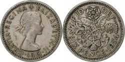 World Coins - Great Britain, Elizabeth II, 6 Pence, 1954, Copper-nickel, , KM:903