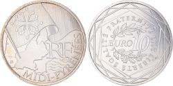 World Coins - France, 10 Euro, Midi-Pyrénées, 2010, Paris, , Silver, KM:1663