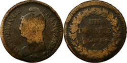 World Coins - Coin, France, Dupré, Decime, 1799, Geneva, , Bronze, KM:644.6