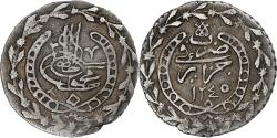 World Coins - Algeria, Mahmud II, 1/6 Budju, 1830/AH1245, Silver,