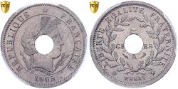 World Coins - France, 5 Centimes, Merley, 1905, Paris, Pattern, Nickel, PCGS,