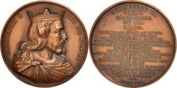 World Coins - France, Medal, Childebert I, History, 1840, Caqué, , Copper