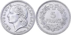 World Coins - France, 5 Francs, Lavrillier, 1946, Paris, Aluminum, , KM:888b.1