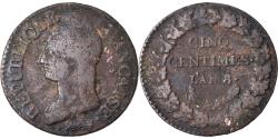 World Coins - Coin, France, Dupré, 5 Centimes, AN 8, Metz, , Bronze, KM:640.2