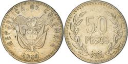 World Coins - Coin, Colombia, 50 Pesos, 1990, , Copper-Nickel-Zinc, KM:283.1