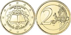 World Coins - Netherlands, 2 Euro, Traité de Rome 50 ans, 2007, Utrecht, gold-plated coin