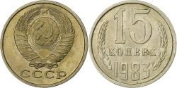 World Coins - Russia, 15 Kopeks, 1983, Saint Petersburg, Copper-Nickel-Zinc, , KM:131